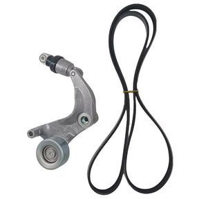 Tensioner Pulley & Serpentine Drive Belt Kit Fit For Honda Civic FD FB 2006-2016 1.8L 2.0L 31170R0A005 TB-HD001 - Machter