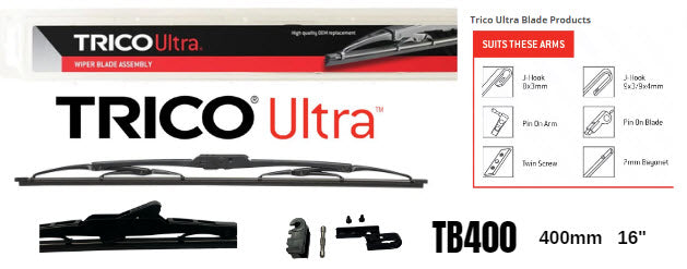 Ultra OEM Quality Blade Assembly 400MM 16" (Single) TB400 - Trico | Universal Auto Spares