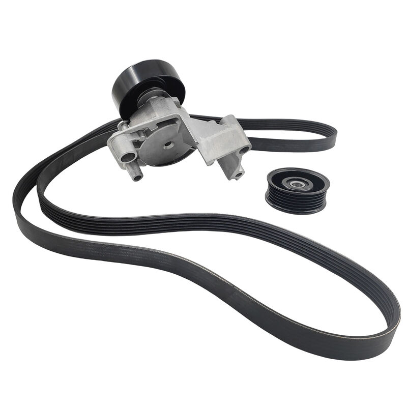 Drive Belt Tensioner & Pulley Kit Fit For Toyota Landcruiser UZJ100 For Lexus LX470 UZJ100 4.7L 2UZFE 4WD 08/2002-ON Only TBKIT-TA002 - Machter
