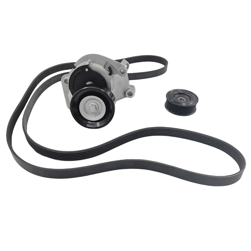 Drive Belt Tensioner & Pulley Kit Fit For Toyota Landcruiser UZJ100 For Lexus LX470 UZJ100 4.7L 2UZFE 4WD 08/2002-ON Only TBKIT-TA002 - Machter