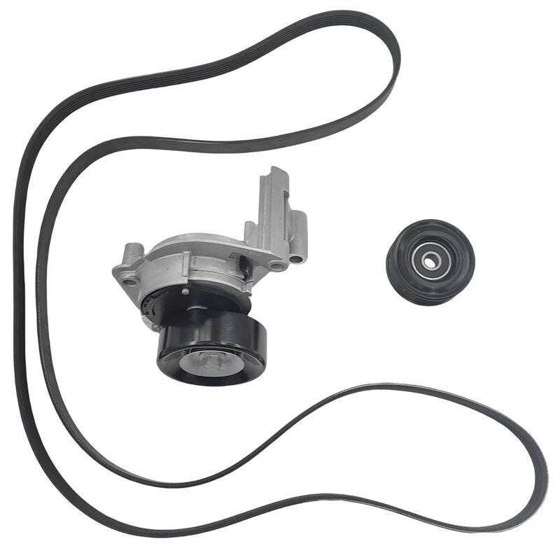 Drive Belt Tensioner & Pulley Kit Fit For Toyota Landcruiser UZJ100 For Lexus LX470 UZJ100 4.7L 2UZFE 4WD 08/2002-ON Only TBKIT-TA002 - Machter