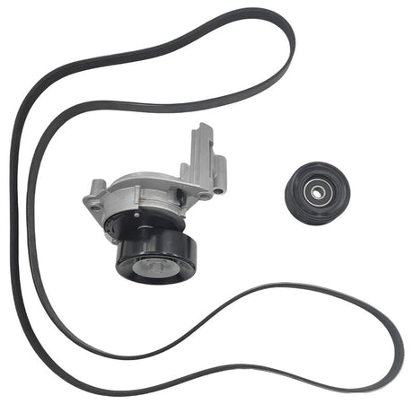 Drive Belt Tensioner & Pulley Kit Fit For Toyota Landcruiser UZJ100 For Lexus LX470 UZJ100 4.7L 2UZFE 4WD 08/2002-ON Only TBKIT-TA002 - Machter