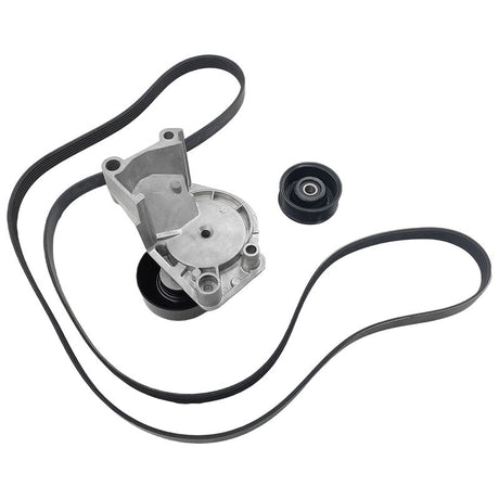 Drive Belt Tensioner & Pulley Kit Fit For Toyota Landcruiser UZJ100 For Lexus LX470 UZJ100 4.7L 2UZFE 4WD 08/2002-ON Only TBKIT-TA002 - Machter