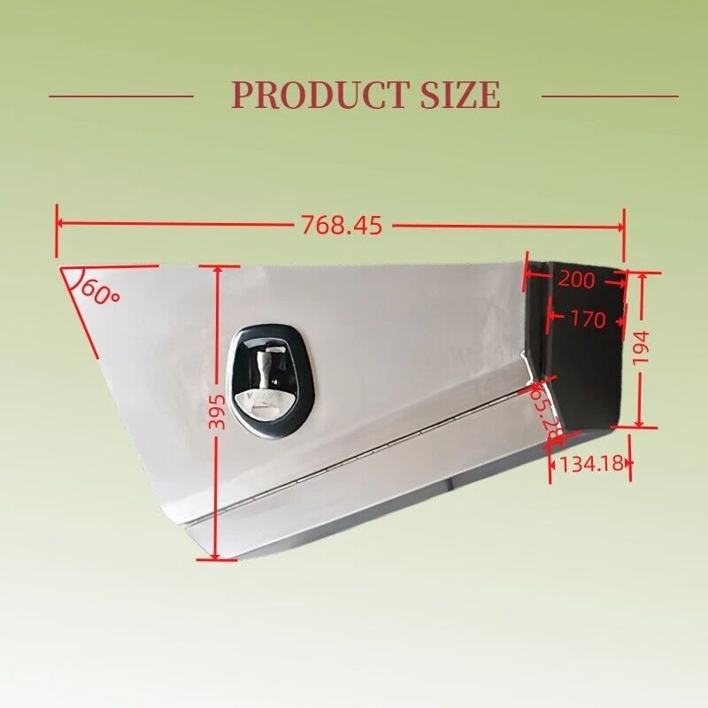 Pair Aluminium 780mm Double Tapered Under Tray Ute Tool Box + Flare Mud Guards TBOX-002 - Machter