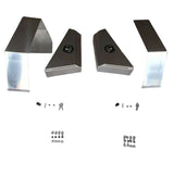 Pair Aluminium 780mm Double Tapered Under Tray Ute Tool Box + Flare Mud Guards TBOX-002 - Machter