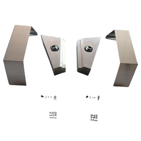 Pair Aluminium 780mm Double Tapered Under Tray Ute Tool Box + Flare Mud Guards TBOX-002 - Machter