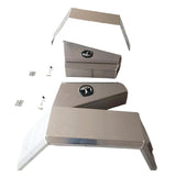Pair Aluminium 780mm Double Tapered Under Tray Ute Tool Box + Flare Mud Guards TBOX-002 - Machter