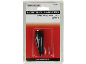 Testing/Crocodile Clips 10 AMP Insulated 2 Pieces - VoltFlow