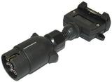 Trailer Connector Round Plug & Socket 7 Pin ABS Housing - AUTOKING