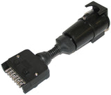 Trailer Connector Flat Plug & Socket 7 Pin ABS Housing - AUTOKING