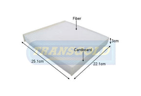 Cabin Filter Fits Hyundai Sonata/ Sante FE WACF0050 TCF146 - Transgold | Universal Auto Spares