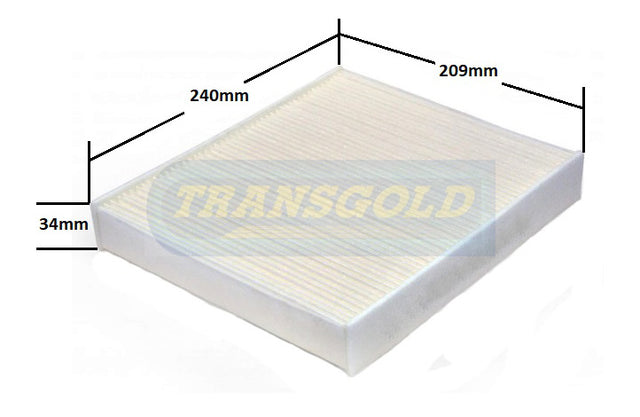 Cabin Filter Fits Ford Kuga / Mondeo WACF0123 TCF181 - Transgold | Universal Auto Spares
