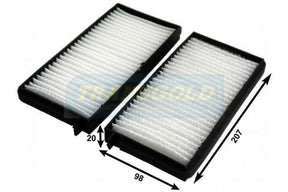 Cabin Filter Fits Ssangyong Stavic 6/13-on TCF304 - Transgold | Universal Auto Spares
