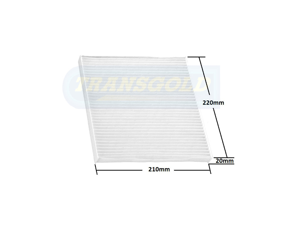 Cabin Filter Fits Holden Rodeo RA/ Colorado RC WACF0099 TCF399 - Transgold | Universal Auto Spares