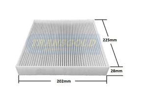 Cabin Filter Fits Nissan Juke F15 06/10 On, Leaf ZE0 11/10- 12/14 WACF0303 TCF416 - Transgold | Universal Auto Spares