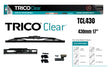 Clear Conventional Wiperblade 430MM 17" TCL430 - Trico | Universal Auto Spares