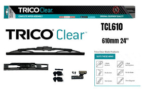 Clear Trade Quality Blade Assembly 610MM 24" (Single) TCL610 - Trico | Universal Auto Spares