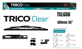 Clear Trade Quality Blade Assembly 650MM 26" (Single) TCL650 - Trico | Universal Auto Spares