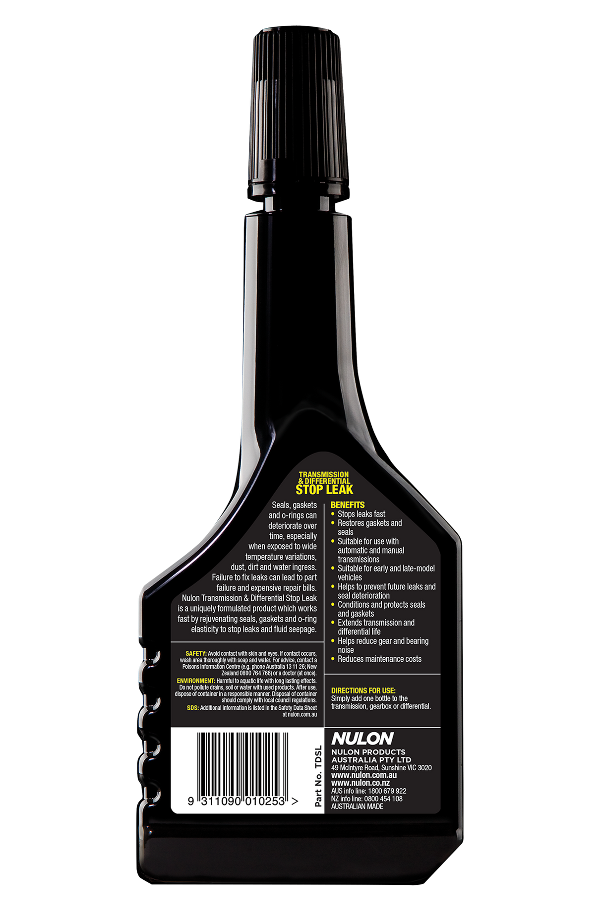 Transmission and Differential Stop Leak 300ml - Nulon | Universal Auto Spares
