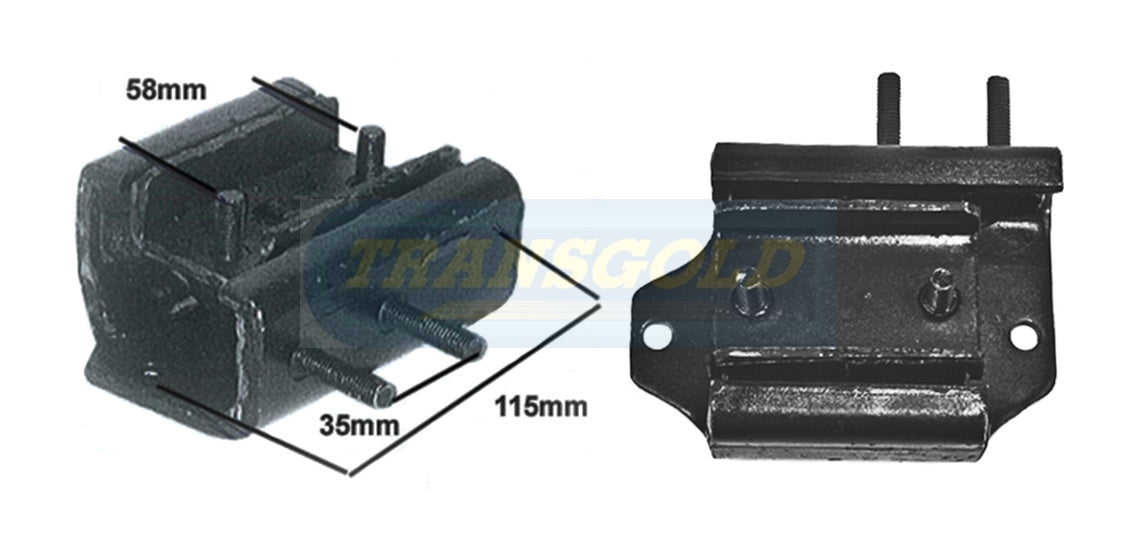 Engine Mount Fits Datsun 180B, Z18, Bluebird '81-86 Rear TEM0538 - Transgold