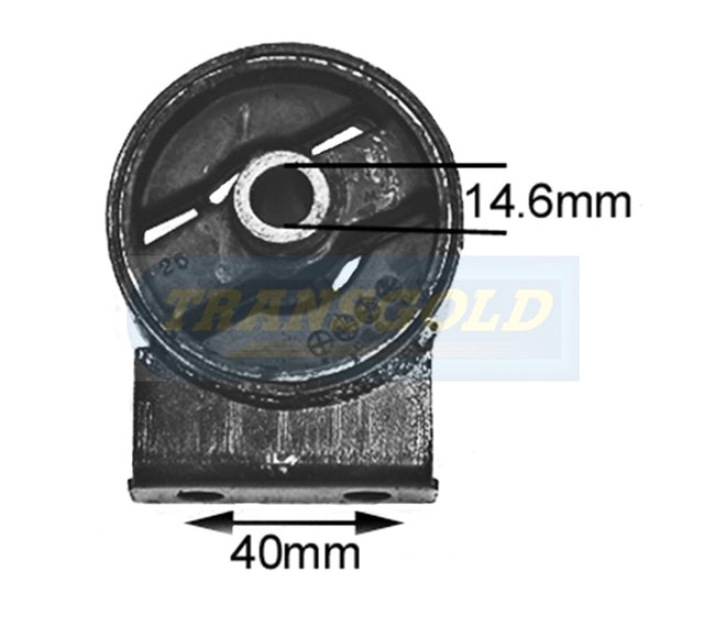 Engine Mount Fits Camry 4 Cyl. 88-94/Celica 85-89, Front (Compatible with TEM0562, TEM0557) Manual TEM0561 - Transgold | Universal Auto Spares