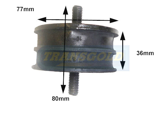 Engine Mount Fits Land Rover Defender 2.5, Range Rover Classic 70-95, Discovery V8 F-LH/RH TEM2132 - Transgold