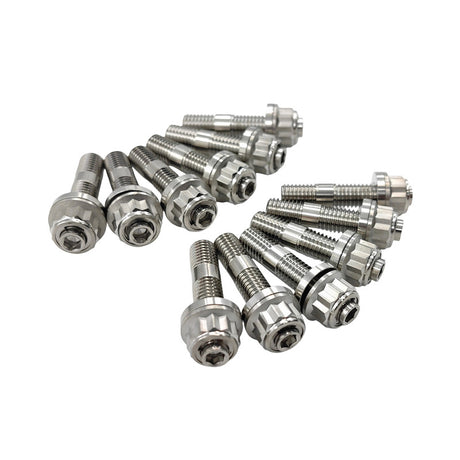 Titanium Exhaust Stud Kit With Lock Nuts Fit For Ford Barra EA EB ED EF EL AU BA BF FG Territory - Machter