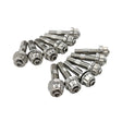 Titanium Exhaust Stud Kit With Lock Nuts Fit For Ford Barra EA EB ED EF EL AU BA BF FG Territory TESK-FD001 - Machter