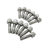 Titanium Exhaust Stud Kit With Lock Nuts Fit For Ford Barra EA EB ED EF EL AU BA BF FG Territory - Machter