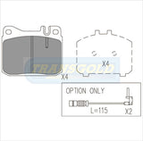 Brake Pads Front Fits Mercedes '72-79 - Transgold | Universal Auto Spares