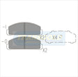 Brake Pads Front Fits Mazda 323, Glc '77-80, Mirage '79-84 TG0153N - Transgold | Universal Auto Spares