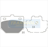 Brake Pads Front Fits Daihatsu Charade 78-83, Toyota 1000 77-78 TG0159N - Transgold | Universal Auto Spares