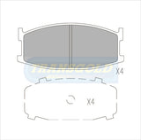 Brake Pads Front Fits Mazda 626 1979-82 TG0191N - Transgold | Universal Auto Spares