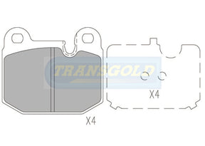 Brake Pads Front Fits BMW 3 Series 79-82 TG0192N - Transgold | Universal Auto Spares