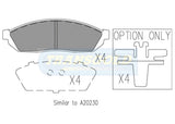 Brake Pads Front Fits Holden Scurry, Civic Sl 1300 '80-82,Mighty Boy TG0208N - Transgold | Universal Auto Spares