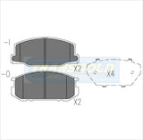 Brake Pads Front Fits Toyota Celica, Supra, Lotus TG0265N - Transgold | Universal Auto Spares