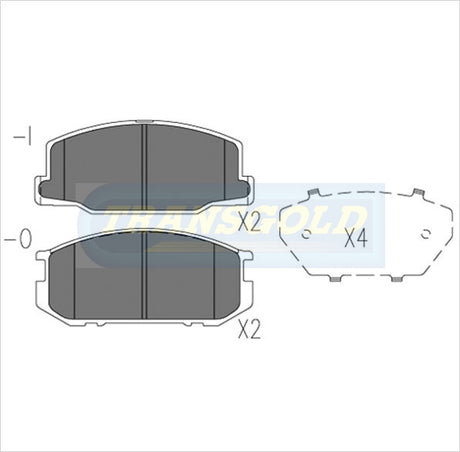 Brake Pads Front Fits Toyota Celica, Supra, Lotus TG0265N - Transgold | Universal Auto Spares
