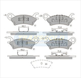 Brake Pads Front Fits Mazda 929 TG0278N - Transgold | Universal Auto Spares