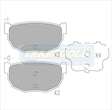 Brake Pads Rear Fits Nissan 280ZX '82 On, Skyline '82-86 TG0284N - Transgold | Universal Auto Spares
