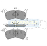 Brake Pads Front Fits Ford, Mazda, Telstar 626 TG0304N - Transgold | Universal Auto Spares