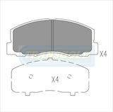 Brake Pads Front Fits Mitsubishi Colt, Cordia, Galant, Lancer, Magna, Nimbus TG0319N - Transgold | Universal Auto Spares