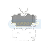 Brake Pads Front Fits Mercedes 190 Various Models '83-90 TG0320N - Transgold | Universal Auto Spares