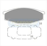 Brake Pads Front Fits Nissan Patrol/ Urvan TG0321N - Transgold | Universal Auto Spares