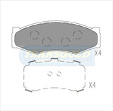 Brake Pads Front Fits Nissan 300C, 720 Ute, Navara, Nomad, Pathfinder TG0340N - Transgold | Universal Auto Spares