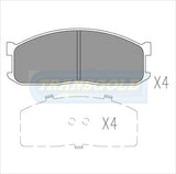 Brake Pads Front Fits Ford, Mazda Commercial TG0388N - Transgold | Universal Auto Spares
