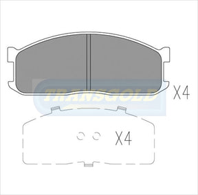 Brake Pads Front Fits Ford, Mazda Commercial TG0388N - Transgold | Universal Auto Spares