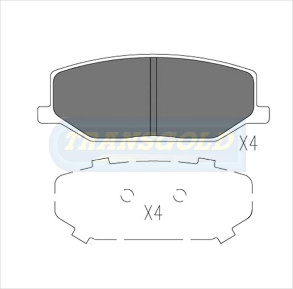 Brake Pads Front Fits Holden Drover 85-87, Suzuki Sierra 83-94 TG0403N - Transgold | Universal Auto Spares