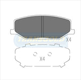 Brake Pads Front Fits Holden Drover 85-87, Suzuki Sierra 83-94 TG0403N - Transgold | Universal Auto Spares