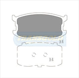 Brake Pads Front Fits Holden Gemini 85-87, Chev Spectrum TG0410N - Transgold | Universal Auto Spares