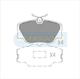 Brake Pads Fits Mercedes Various Models '84-93 TG0425N - Transgold | Universal Auto Spares